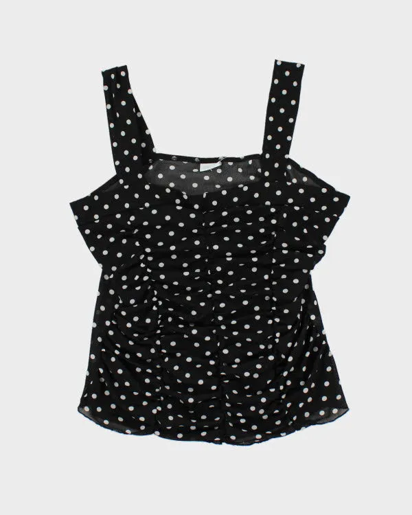 Y2k 00s Suzy Polka Dot Mesh Cami - XL sold by Rokit