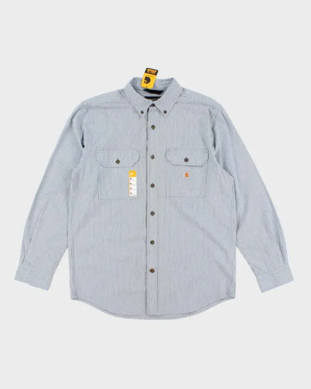 00s Carhartt Oversized Workwear Striped Shirt - M sold by Rokit