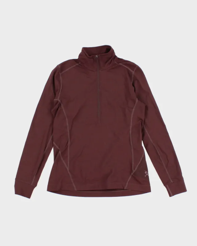 Arc'teryx Brown Quarter Zip Sweatshirt - S sold by Rokit