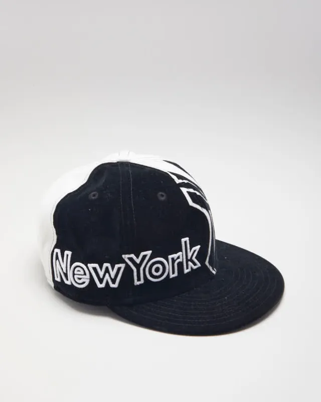 NBA New Ear New York Black And White Snapback sold by Rokit