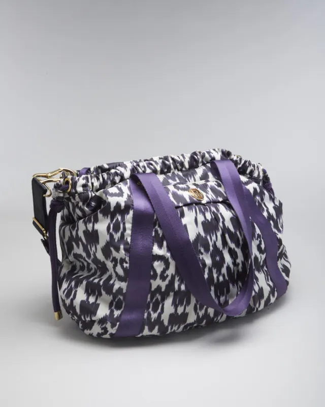 Vintage Women's Leopard Print Lululemon Drawstring Duffle Bag sold by Rokit