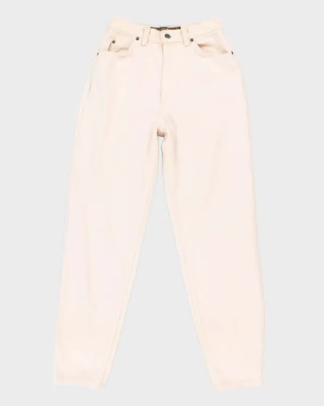 Vintage 80s/90s Levi's 900 Series Light Pink Jeans - W26 L30 sold by Rokit