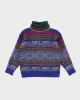 Vintage 80s Eddie Bauer Patterned Wool Turtleneck - S sold by Rokit
