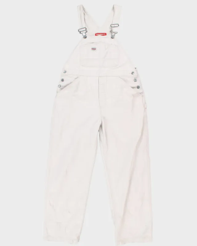 Vintage 90s Union Bay Cream Dungarees - W36 L29 sold by Rokit
