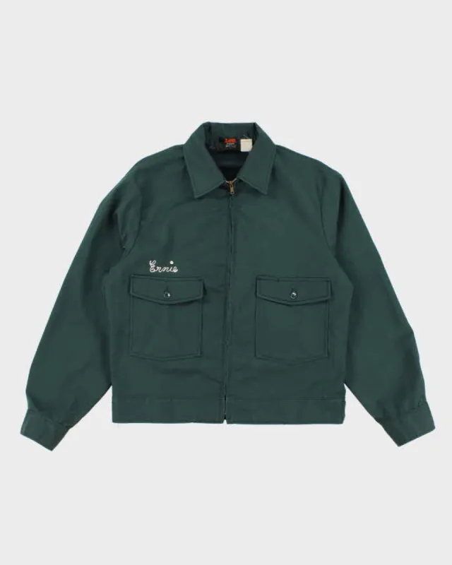 Vintage Mens Green Lee Zip Up Jacket - M made by Lee