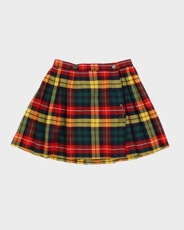 Vintage 90s Imperial Collection Plaid Skirt - S sold by Rokit