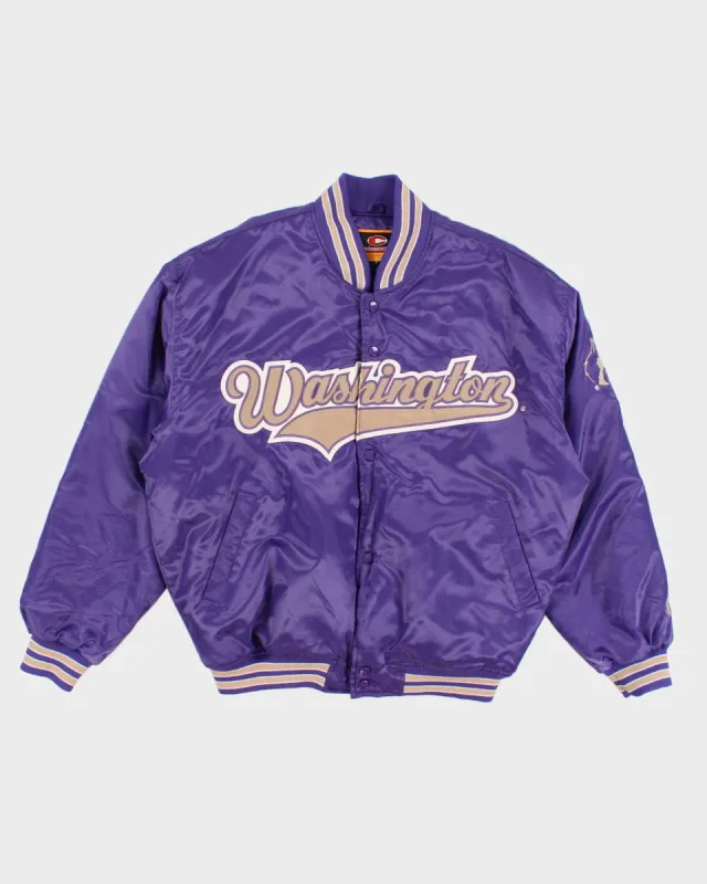 Vintage 00s Washington Huskies Purple Varsity Jacket - L sold by Rokit