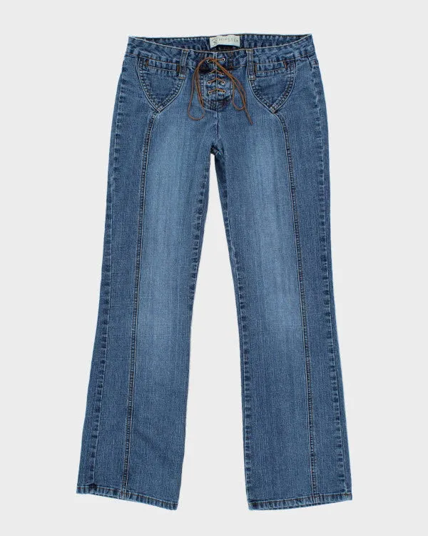 Y2k 00s Authentic Denim Lace-up Jeans - W30 sold by Rokit
