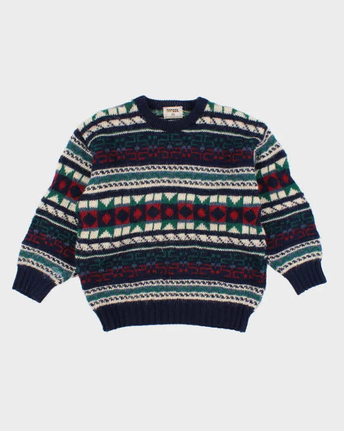 Vintage 80s Nanook Wool Patterned Jumper - M sold by Rokit