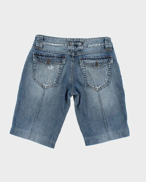 Vintage Y2K Forecast Pleated Denim Shorts - W28 L11 sold by Rokit product image thumbnail 2