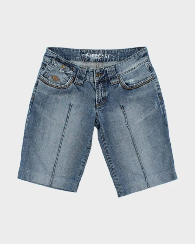 Vintage Y2K Forecast Pleated Denim Shorts - W28 L11 sold by Rokit