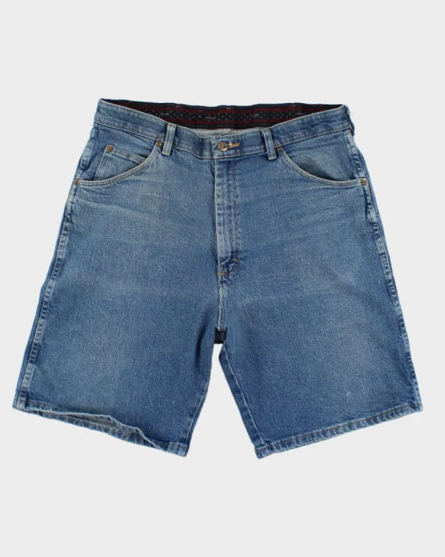 00s Wrangler Medium Wash Denim Shorts - W36 sold by Rokit