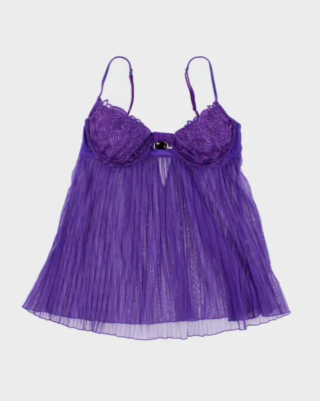 Y2k 00s La Senza Purple Cami - L sold by Rokit