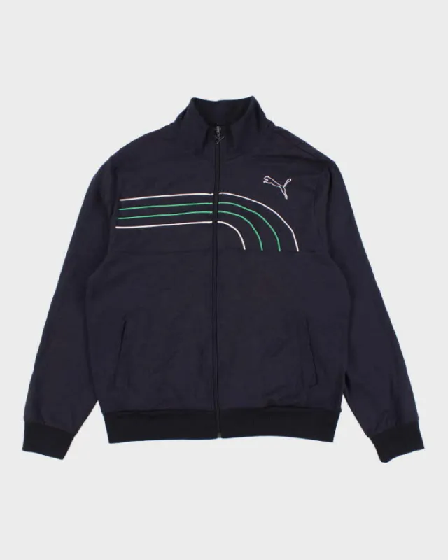 Vintage Men's Blue Puma Zip Up Track Jacket - M sold by Rokit