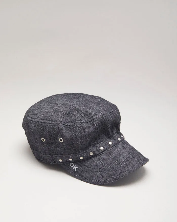 Y2k 00s Calvin Klein Denim Studded Cap sold by Rokit