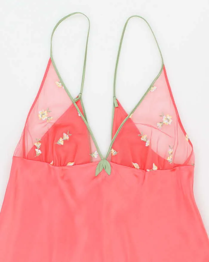 Vintage Malizia Pink Slip Maxi Dress - M sold by Rokit product image thumbnail 3