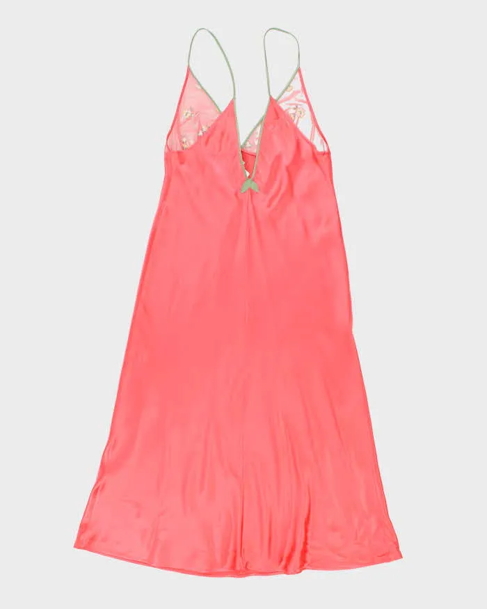 Vintage Malizia Pink Slip Maxi Dress - M sold by Rokit product image thumbnail 2