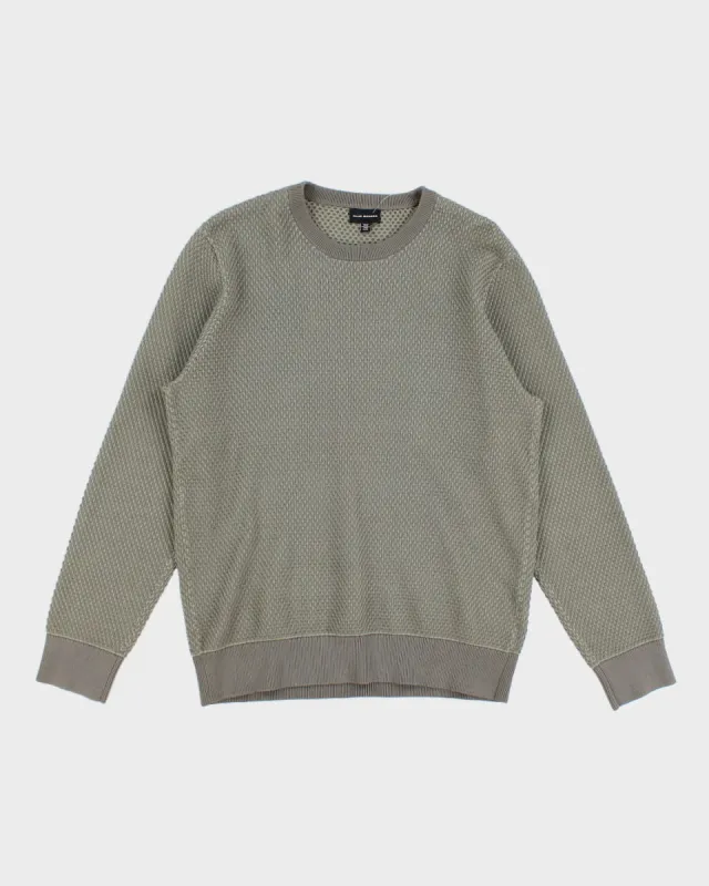 Club Monaco Men's Textured Green Sweatshirt - M sold by Rokit