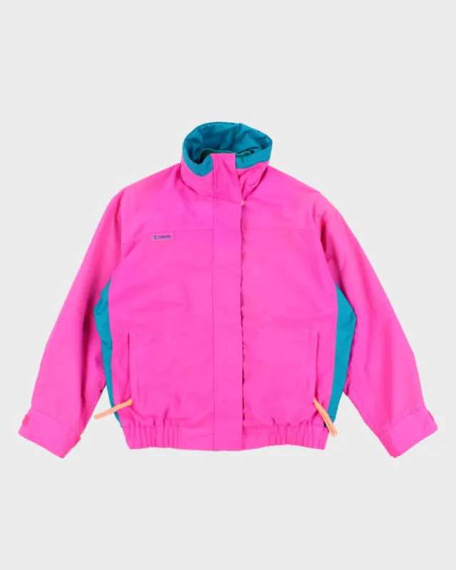 Vintage 90s Women's Columbia Bright Pink Ski Jacket - M sold by Rokit