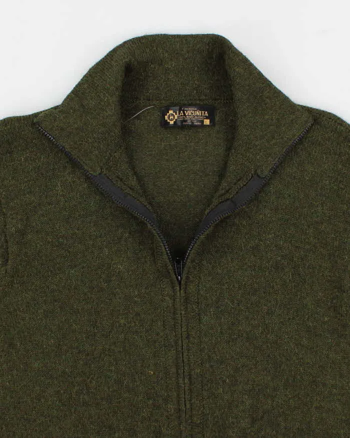 Men's Green Funnel neck Zip Up Cardigan - M sold by Rokit product image thumbnail 3