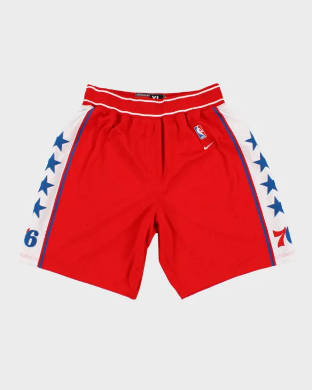 Vintage 90's Nike Philly 76ers Basketball Shorts - W34 L10 sold by Rokit