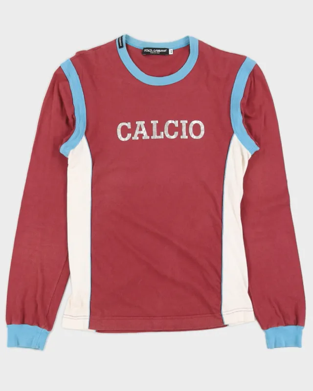 Y2K 00s Dolce & Gabbana Calcio Long Sleeve - S sold by Rokit