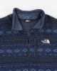 The North Face Patterned Half Zip Fleece - L sold by Rokit