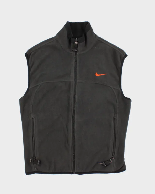 Womens Grey Nike Fleece Sports Vest - M sold by Rokit