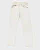Vintage Levi's 501 Cream Jeans - W30 L32 sold by Rokit