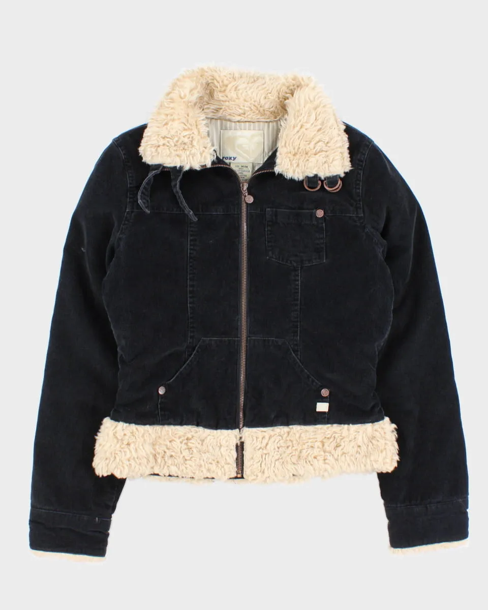 Y2K 00s Roxy Womens Navy Corduroy Jacket - XS sold by Rokit