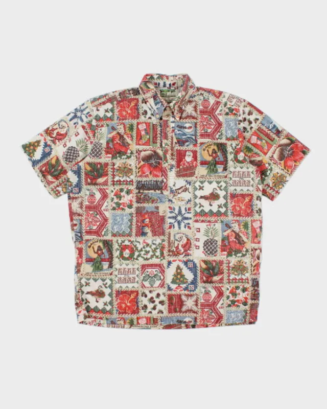 Vintage Mele Kalikimaka Rey Spooner Christmas Shirt - M sold by Rokit