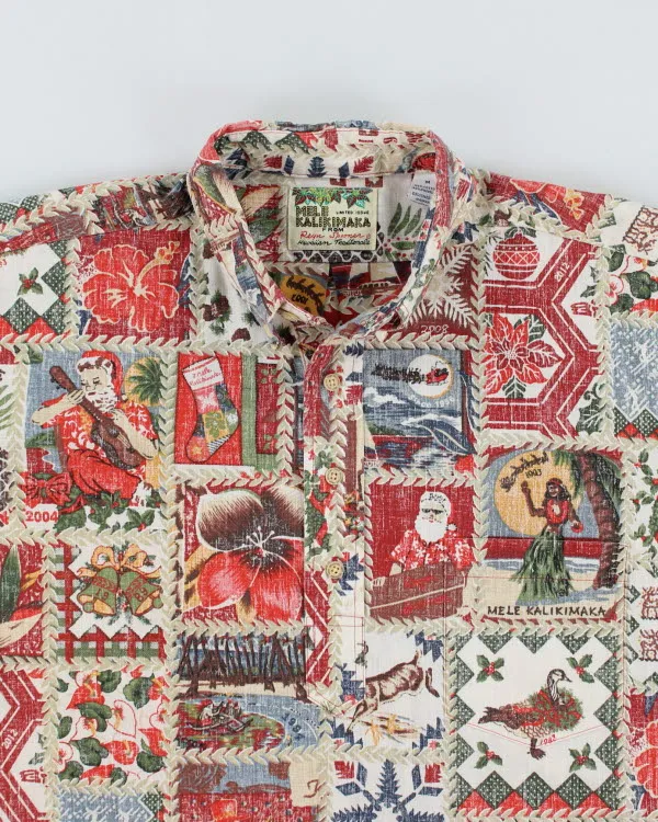 Vintage Mele Kalikimaka Rey Spooner Christmas Shirt - M sold by Rokit product image thumbnail 3