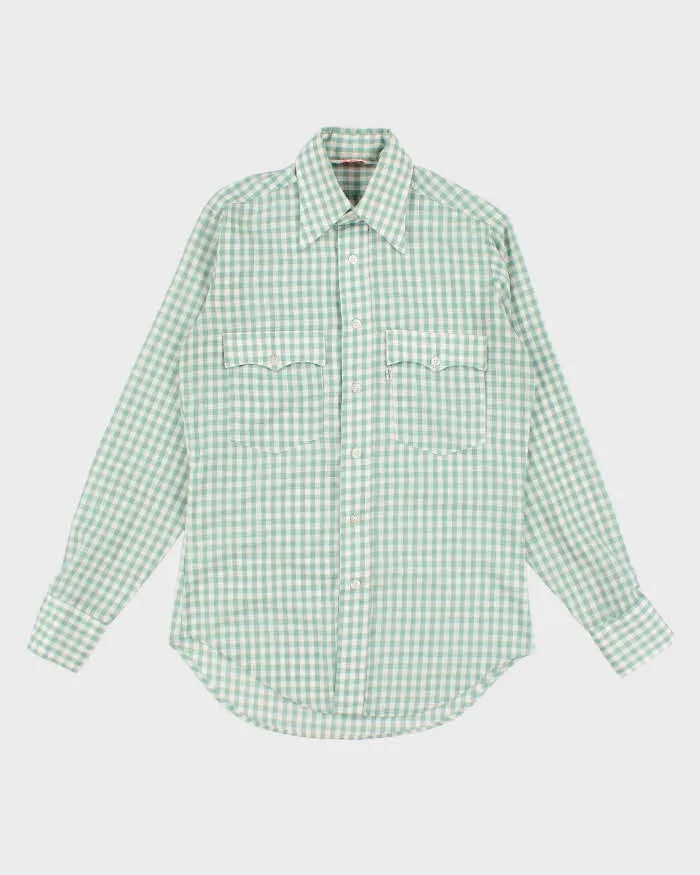 Vintage 70s Levi's White Tab Gingham Shirt - S sold by Rokit