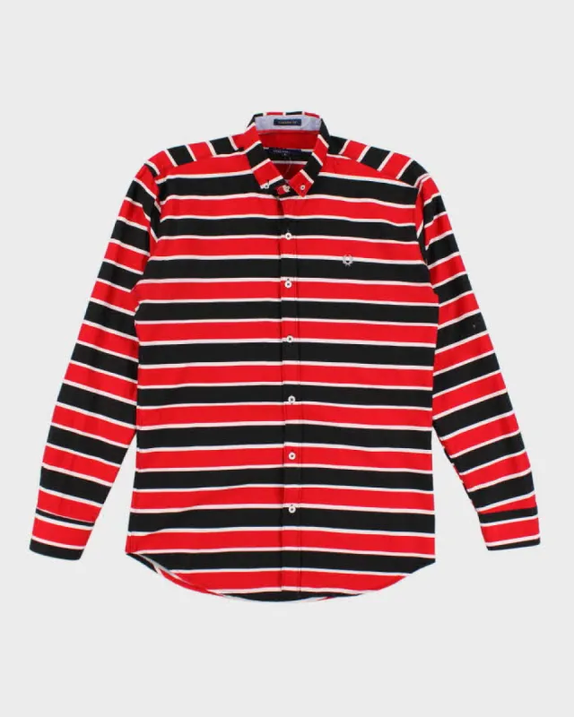 Fred Perry Stripe Long Sleeve Shirt - L sold by Rokit