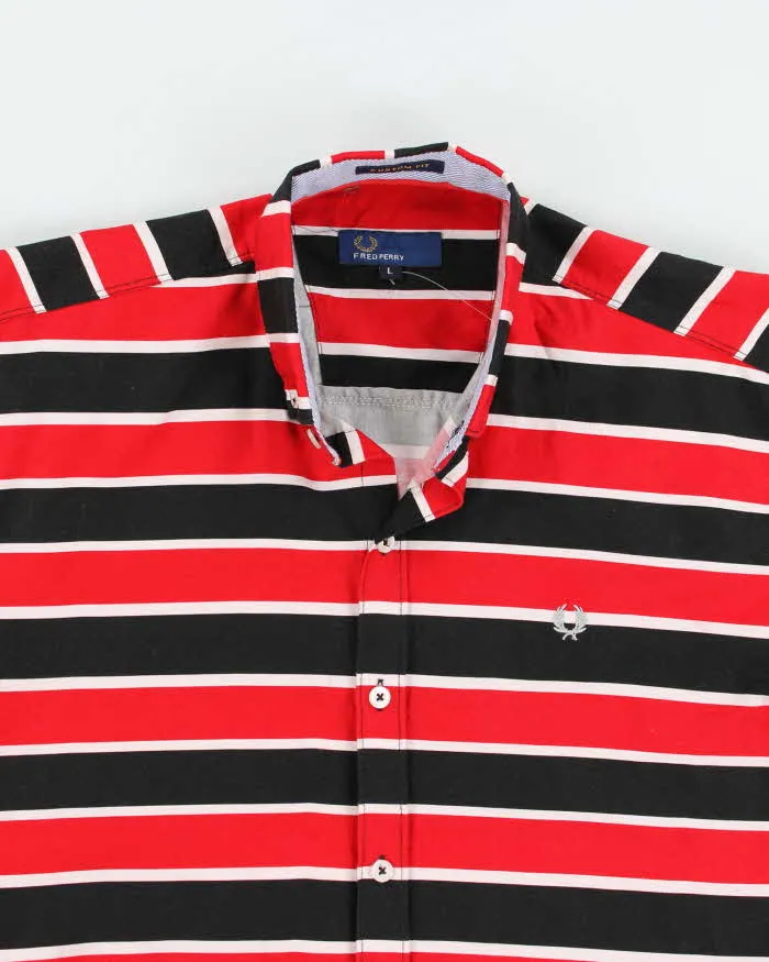 Fred Perry Stripe Long Sleeve Shirt - L sold by Rokit product image thumbnail 3