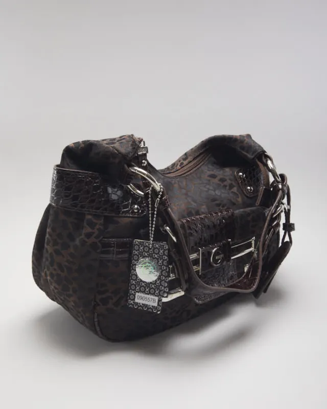 Deadstock Gussaci Brown Animal Print Handbag sold by Rokit