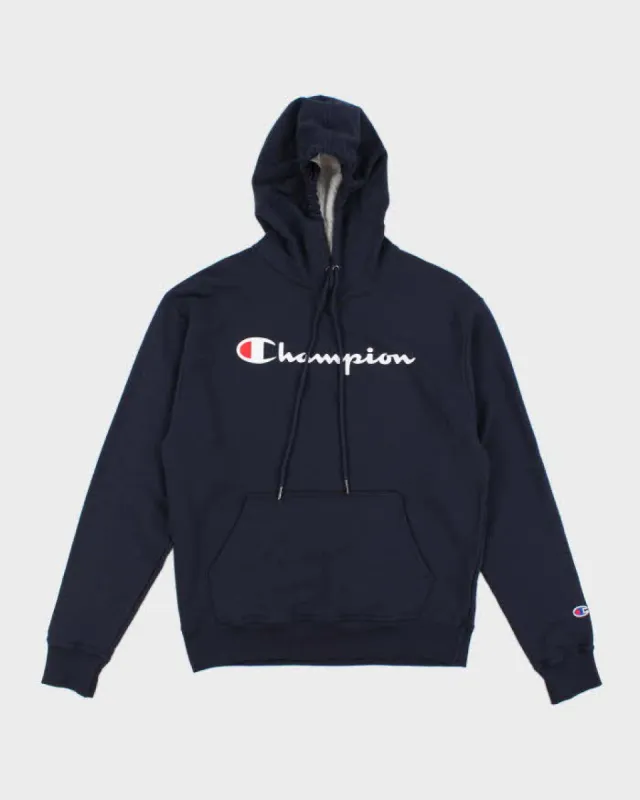 Champion Navy Hoodie - M sold by Rokit