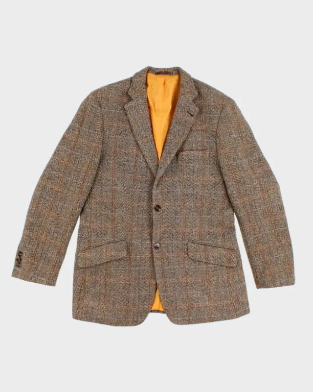 Vintage 80s Harris Tweed Herringbone Lightweight Jacket - M sold by Rokit