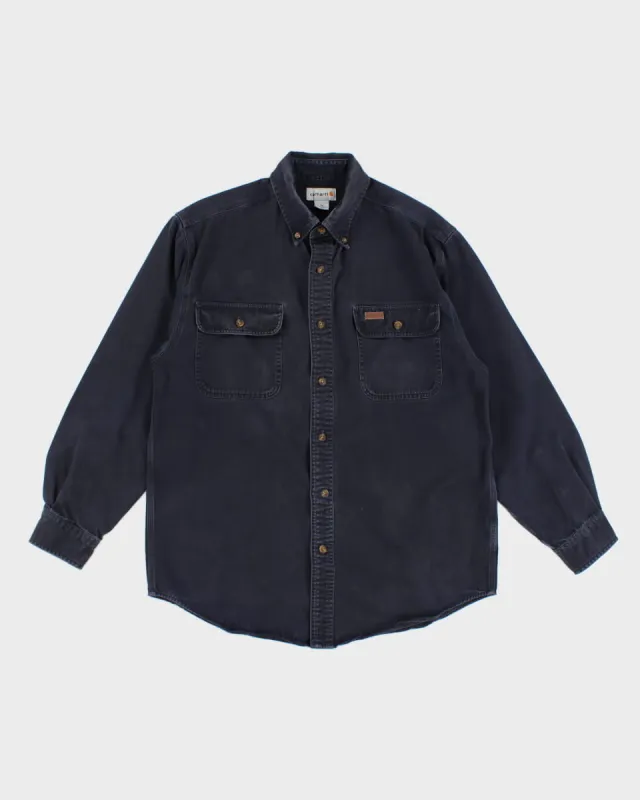 90's Men's Black Carhartt Sturdy Work Shirt - M - L sold by Rokit