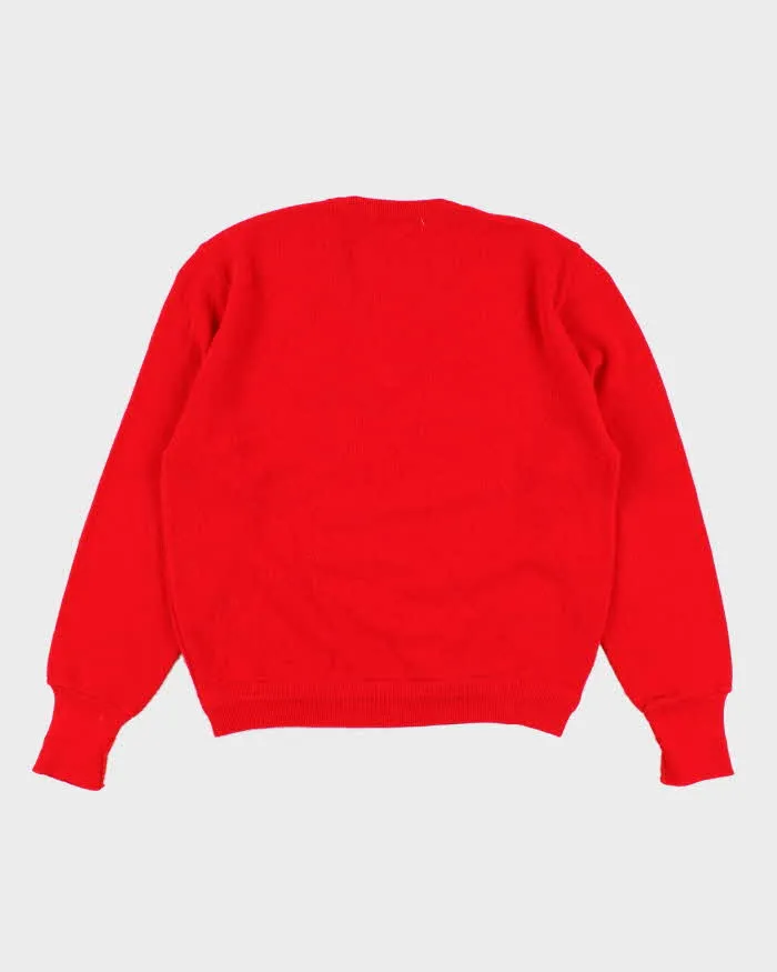 90s Vintage Men's Red Lacoste Izod Knit Jumper - L sold by Rokit product image thumbnail 2