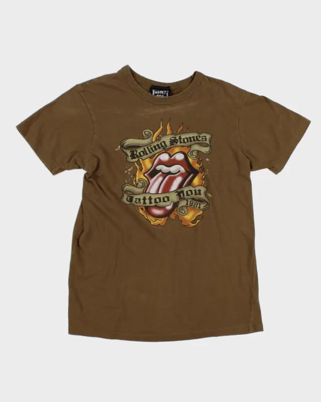 Olive Green Rolling Stones T-Shirt - S sold by Rokit
