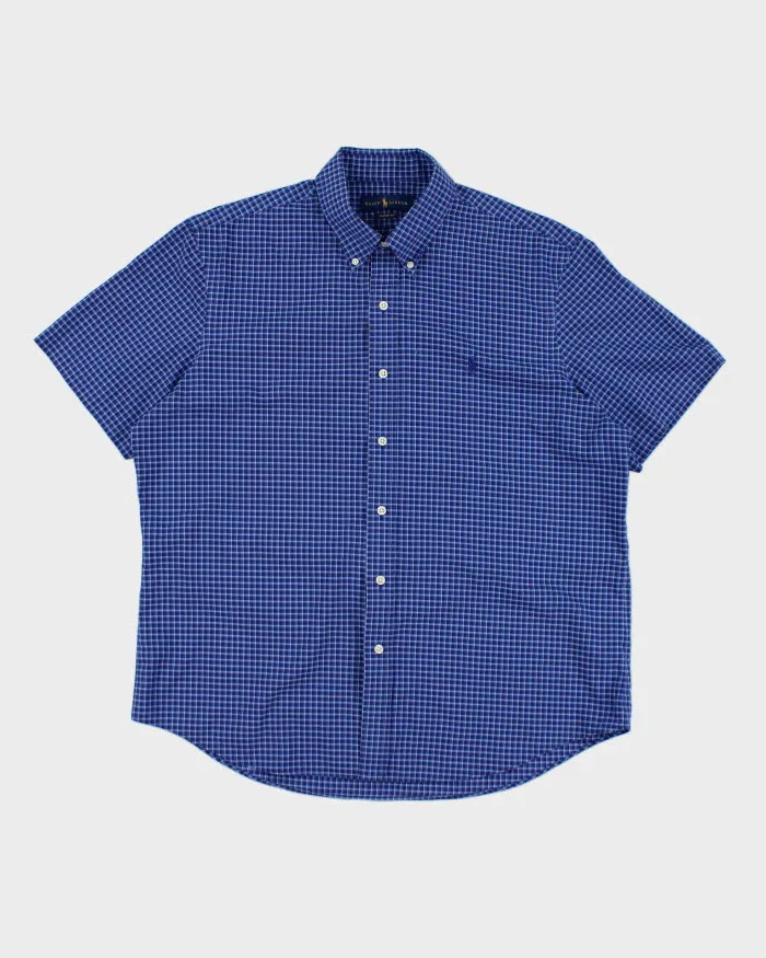 Ralph Lauren Blue Check Shirt - L sold by Rokit