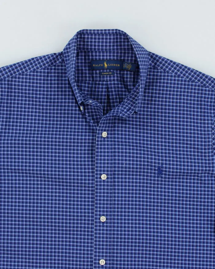 Ralph Lauren Blue Check Shirt - L sold by Rokit product image thumbnail 3