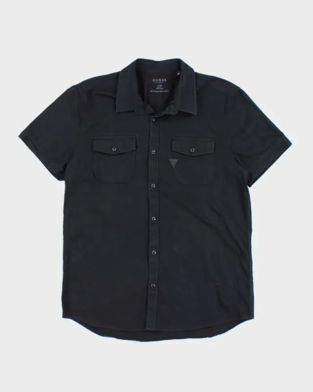 Y2k 00s Guess Black Short Sleeve Shirt - L sold by Rokit
