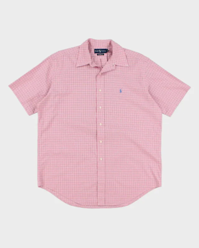 Vintage 90s Ralph Lauren Pink Shirt - L sold by Rokit