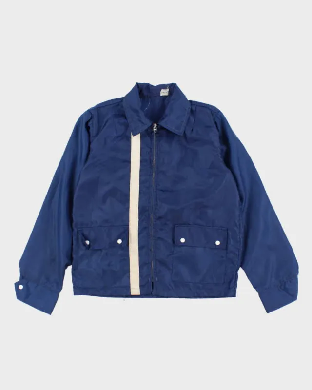 70's Vintage Men's Blue Racing Shell Jacket - S sold by Rokit