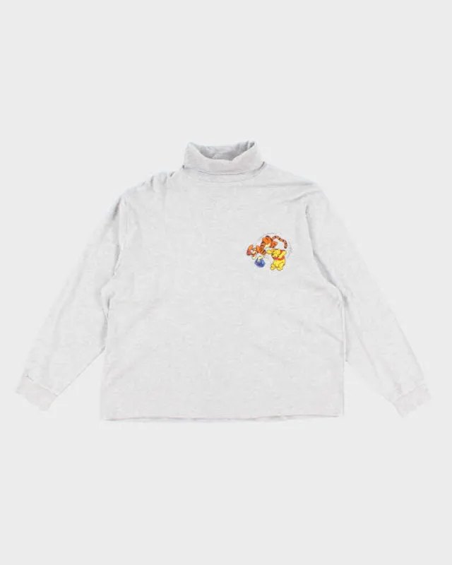 Vintage 90s Mickey Inc Winnie the Pooh Embroidered Turtleneck - XL sold by Rokit