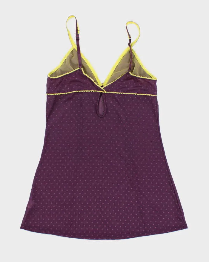 Y2k 00s La Vie En Rose Purple Mesh Lingerie Slip - M sold by Rokit product image thumbnail 2