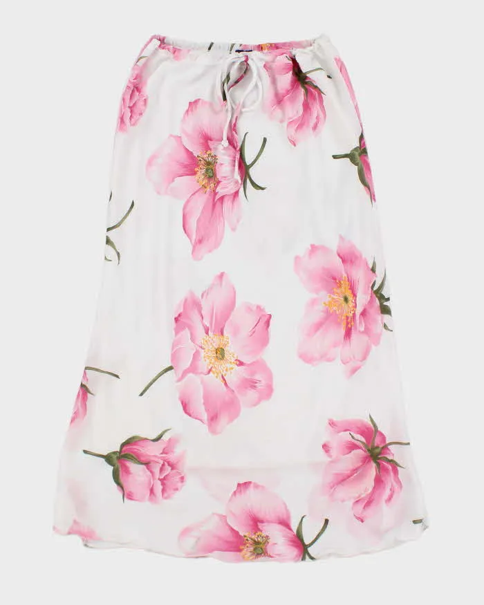 Vintage Floral Flowy Skirt - S sold by Rokit
