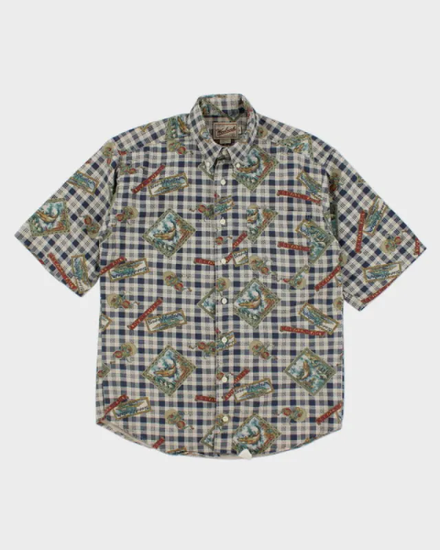 Vintage 90s Woolrich Trout All over Print Shirt - M sold by Rokit
